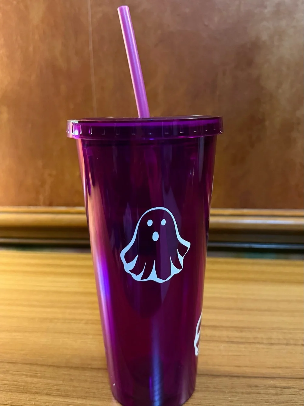 Dunkin Halloween Tumbler 24oz “Dunkin’ Is My Boo” Ghost Cold  Cup w/ Lid & Straw